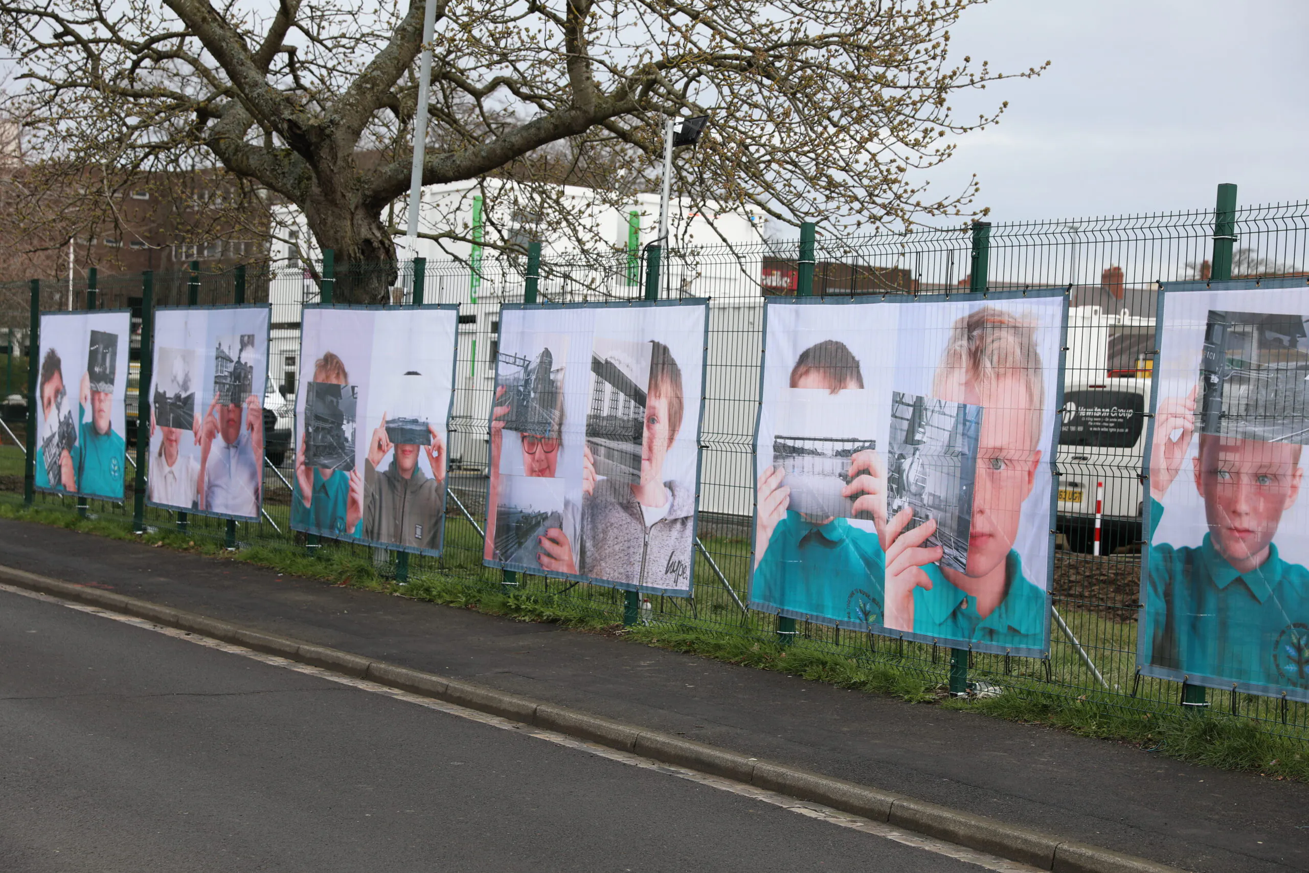 Morgan Sindall Infrastructure promotional display featuring branded items and signage at an indoor event.