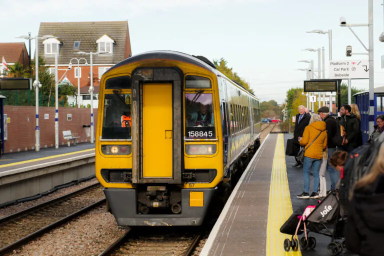 Bebside Station opens on the Northumberland Line