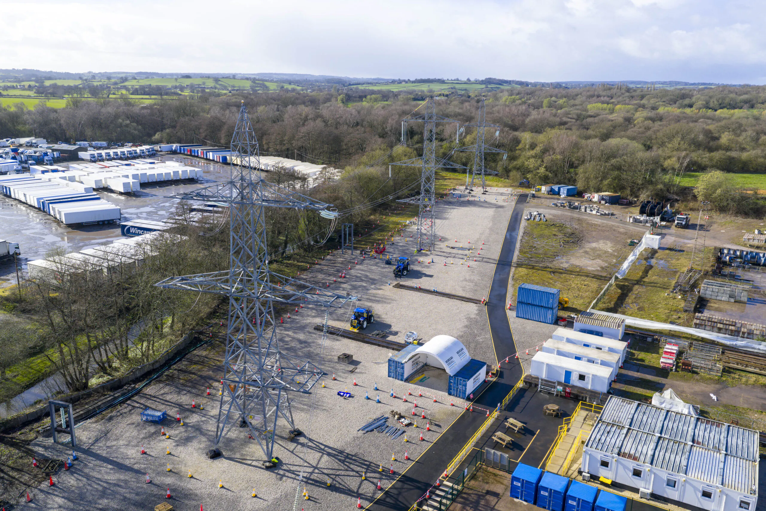 Drone shot of our Overhead Lines Training Centre